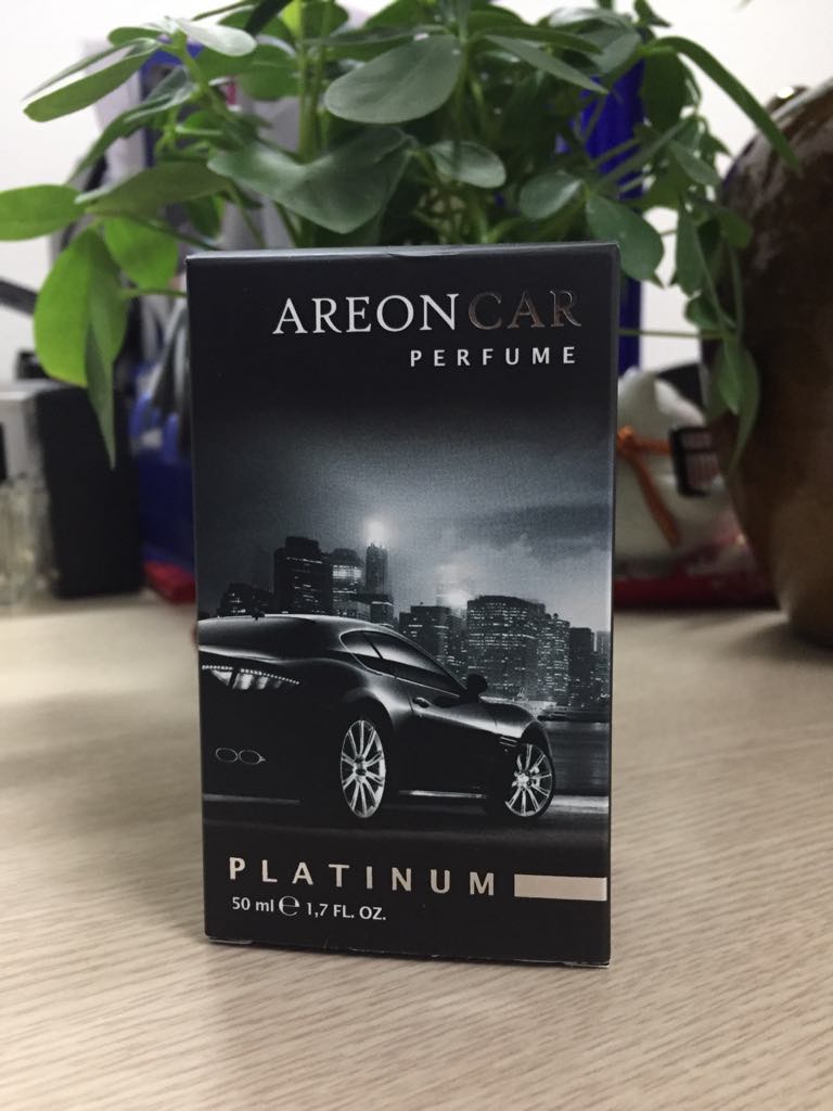 Nước hoa ô tô cao cấp - Areon Car Perfume Platinum 50ml - Sang Trọng & The Mát
