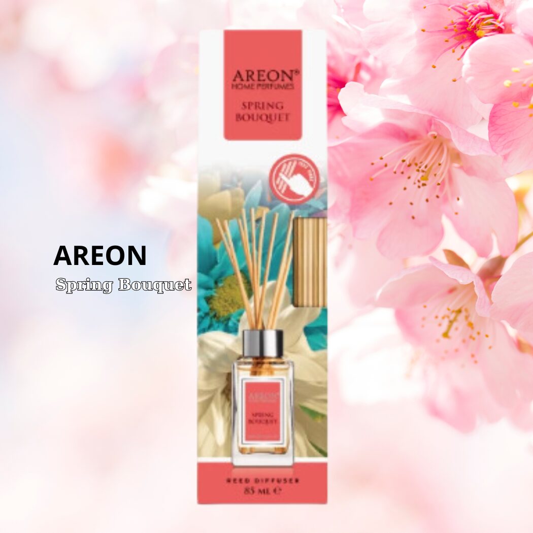 Nước hoa thơm phòng Areon Home Spring Bouquet - hương Hoa Anh Đào (Dịu Nhẹ - Tươi Mới)