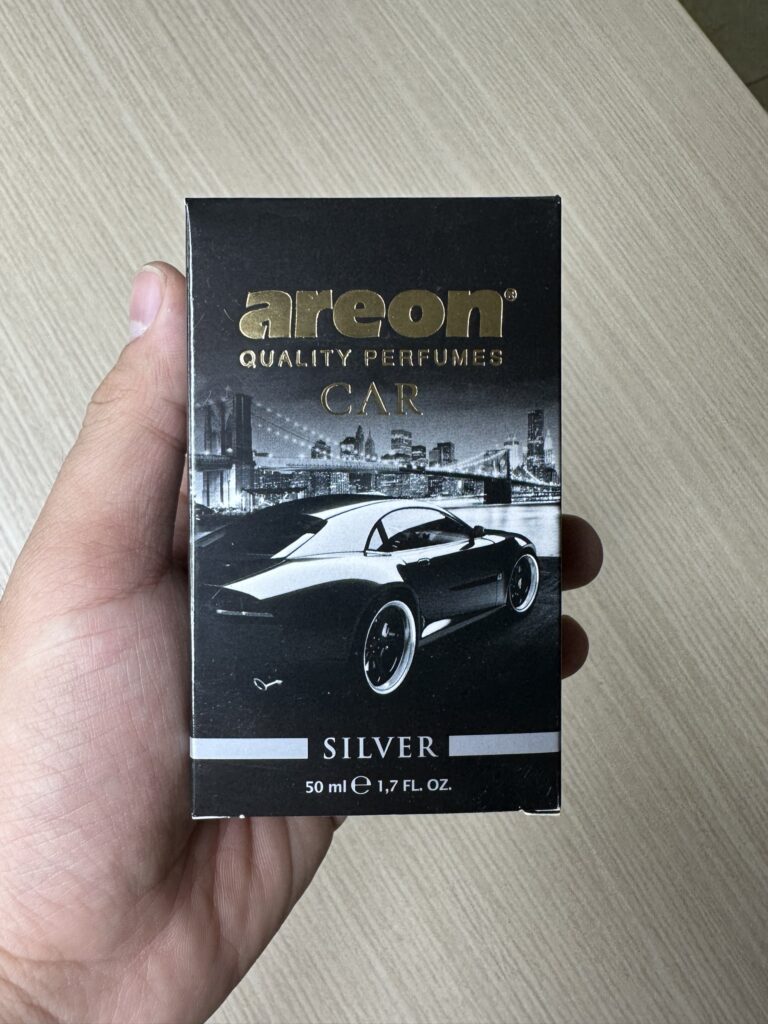 Nước hoa ô tô cao cấp - Areon Car Perfume Silver 50ml - Sang Trọng & Ngọt Mát